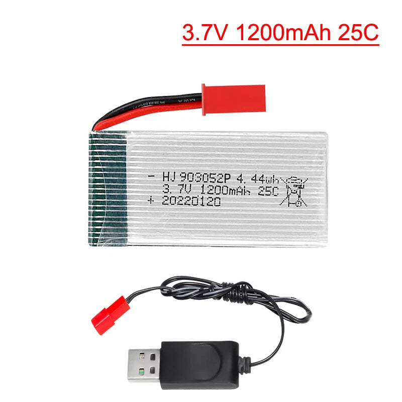 3.7V 1200mAh 25C Lipo Battery For Syma X5SW X5SC X5C JJRC H5P RC Drone Quadcopte