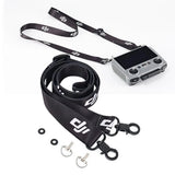 Drone controller neck strap lanyard with carabiner clips and DJI-style logo