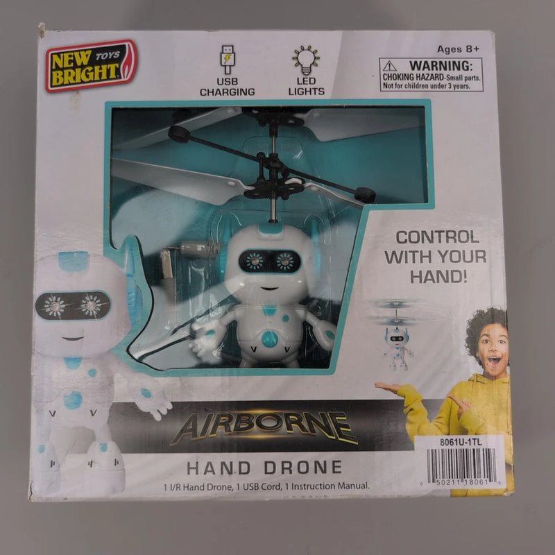 Hand gesture drone with LED lights, USB charging, box packaging