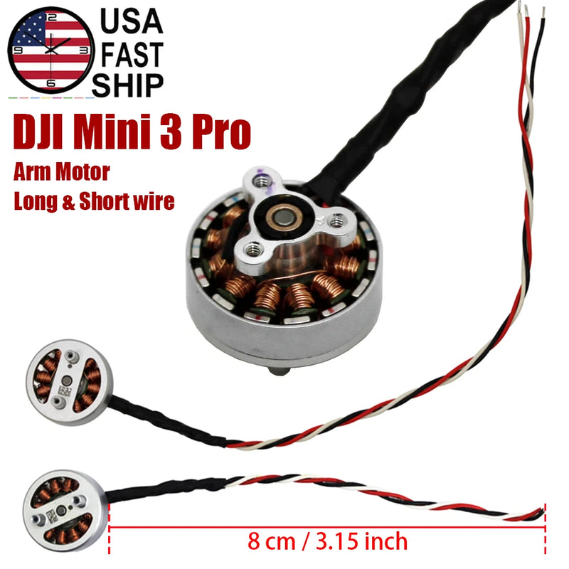 DJI Mavic Mini 3 Pro arm motor with long wire, 8 cm lead, for left or right