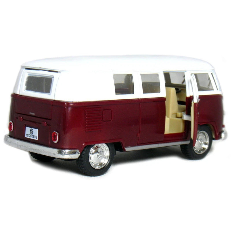 5" Kinsmart Classic 1962 Volkswagen Bus Van Diecast Model Toy 1:32 VW- Maroon