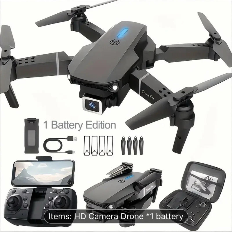 2025 New RC Drone With 4K HD Dual Camera WiFi FPV Foldable Quadcopter +2 Battery