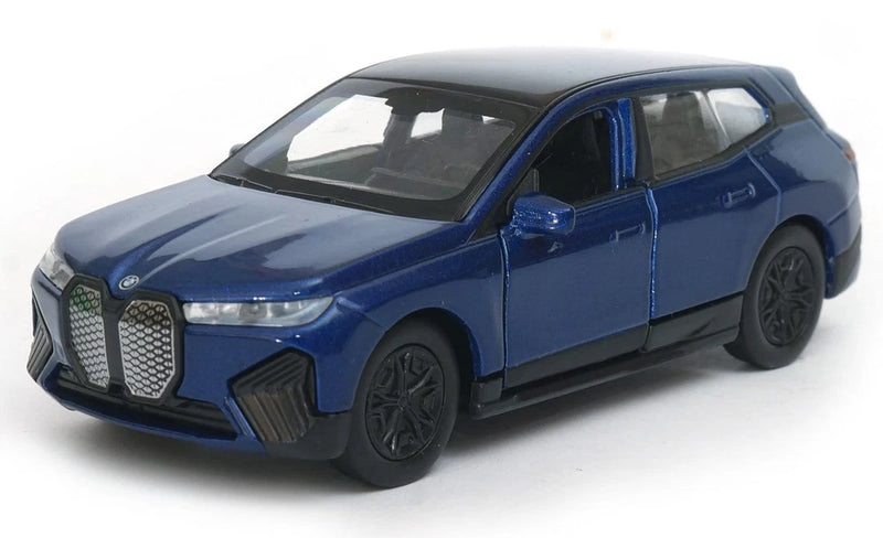 Welly BMW iX Navy Blue Metallic 1:34 1:39 Scales 4.5 Inch Diecast Model in Box