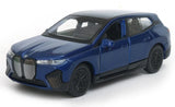 Welly BMW iX Navy Blue Metallic 1:34 1:39 Scales 4.5 Inch Diecast Model in Box