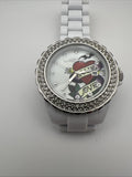 Vtg Ed Hardy True Love Women Model 4156 Plasteramic Quartz Watch. New Battery. Battery