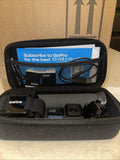 GoPro Hero11 black action camera bundle in open black hard case with camera and mounts