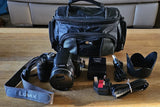 Panasonic Lumix DMC FZ18 Digital Camera 1 Battery,  Charger Lens Hood Bag