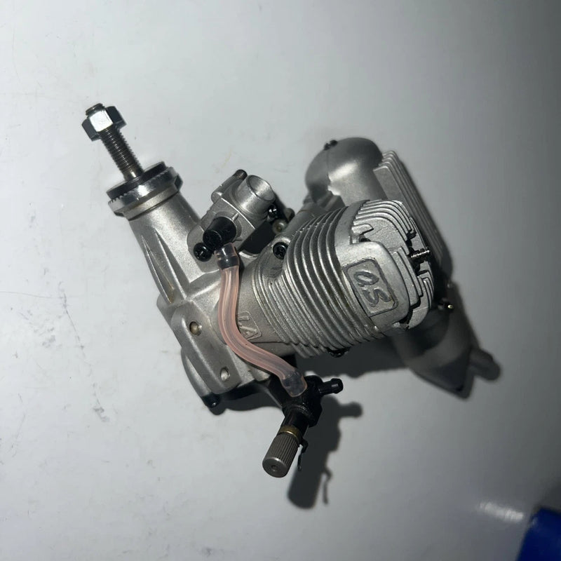 OS 40 LA SILVER REMOTE CONTROL MODEL AIRPLANE ENGINE BEAUTIFUL