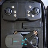 Four-axis GPS drone with remote controller and propellers