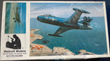 Meikraft Models F6U-1 model kit box art with dark aircraft on blue background