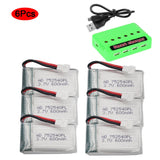3.7V 600mAh 25C Lipo Battery + USB Syma X5C X5SW M68 Cheerson CX-30 H5C RC Drone