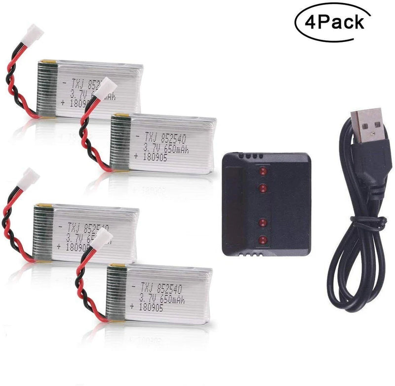 3.7V 650mAh Lipo Battery with Charger For Syma X5C X5SC X5SW RC Drone Quadcopter