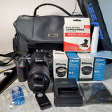 Nikon D3400 24.2MP DSLR Camera with AF-P DX NIKKOR 18-55mm Lens & Accs.