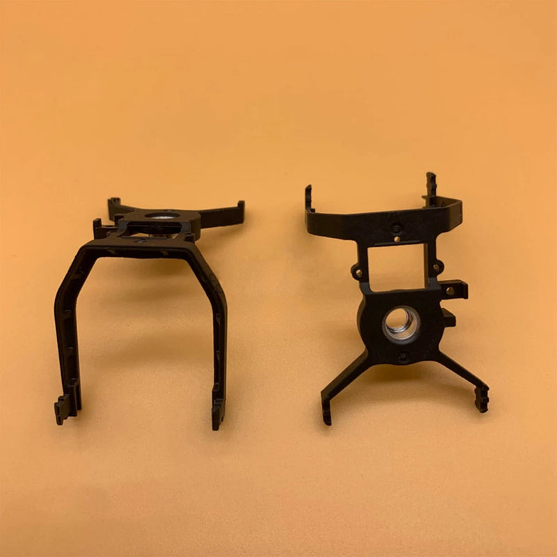 Black gimbal shock bracket for drone, metal mounting frame parts