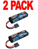 Traxxas 2843X 2S 7.4V 5800mAh 25C LiPo Battery w/iD Connector  DUAL PACK (QTY 2)