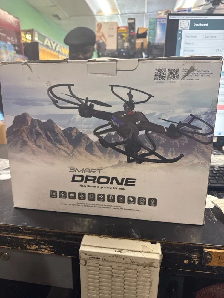 GoPro smart drone retail box with illustrated quadcopter and product label