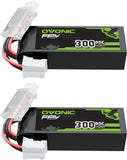 7.6V 80C 300mAh 2S Lipo Battery with JST Plug 1 Package Including 2