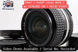 [Mint w/ HN-1 Hood] Nikon AI-S AIS Nikkor 24mm f2.8 Wide Angle MF Prime Lens JP