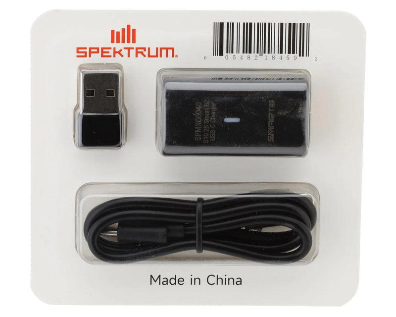 Spektrum RC S10 G2 USB-C LiPo charger accessory set with USB-C plug and IC2 connector cable