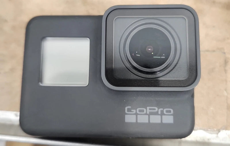 GoPro Hero5 action camera front with lens, black body