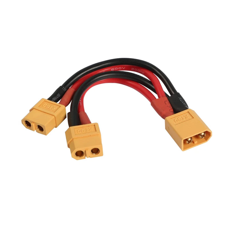 RIIEYOCA XT60 Parallel Battery Connector 14AWG Cable XT60 Y Splitter 1 Male t... Battery