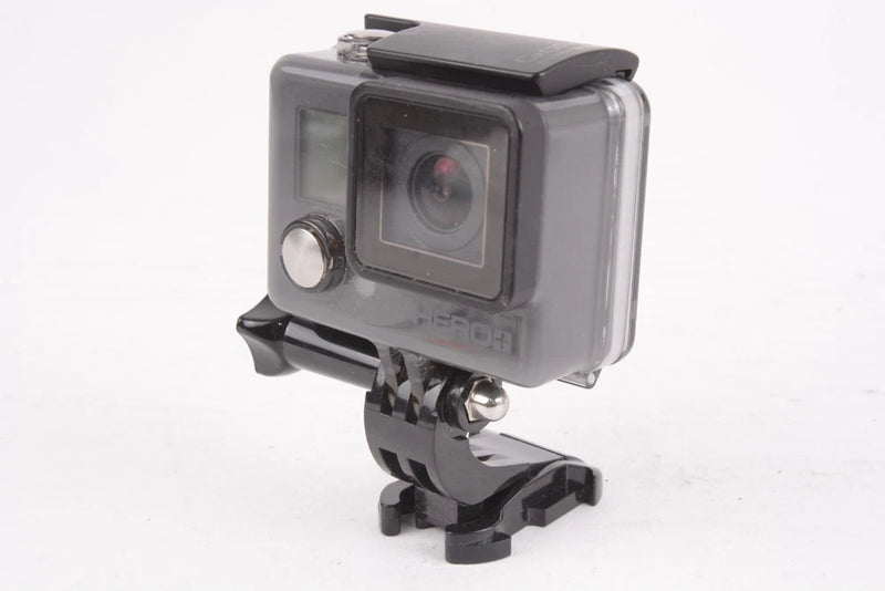 GoPro Hero Plus HD action camera in clear waterproof case, front lens visible