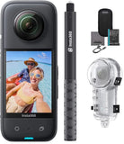Insta360 X3 72MP Waterproof 5.7K 360?? VR Camera + Selfie Stick + Dive Case Kit