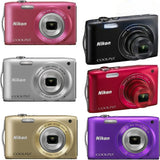 Nikon COOLPIX S3300 Digital Camera 16.0 MP 6X Optical Zoom with Accessories