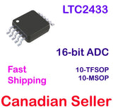 LTC2433-1 ADC 16Bit Analog to Digital Converter Differential Input 10-MSOP IC AD