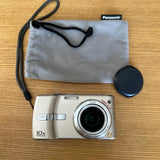 Panasonic LUMIX DMC-TZ1 Silver 10x Optical Zoom Compact Camera LEICA Lens