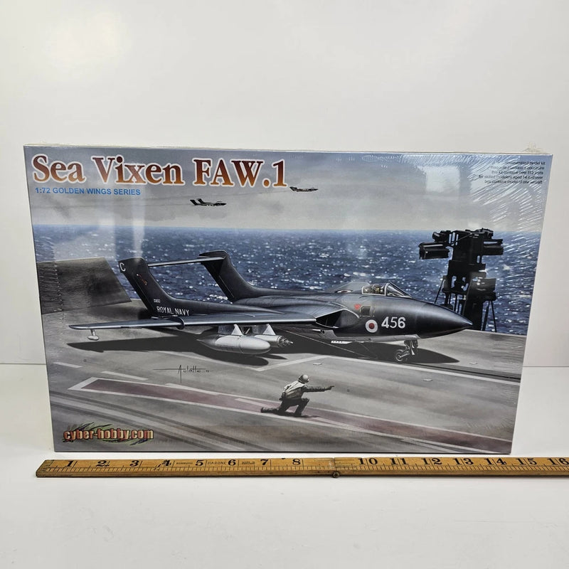 Sea Vixen FAW.1 1/72 model aircraft kit box, Golden Wings Royal Navy