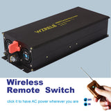2000W Pure Sine Wave Power Inverter 12V to 110V 220V Solar Home Remote Switch