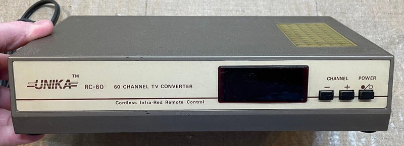 Vintage Unika RC-60 60 Channel Converter Box Rare Collectible Taiwan Converter