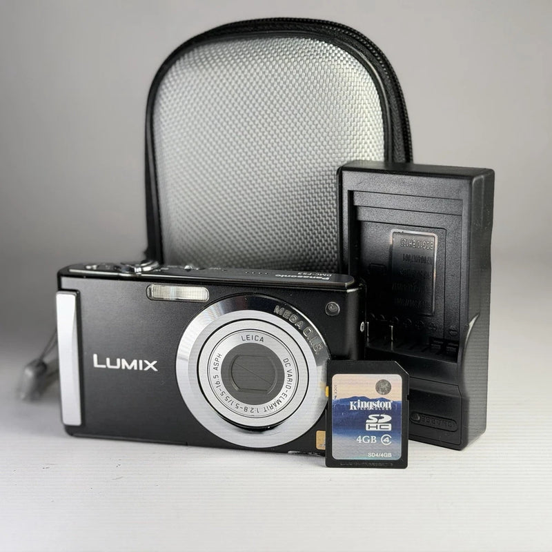 Digital Pocket Camera Panasonic Lumix DMC-FS3 8.1MP Black Tested Great Condition