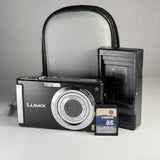 Digital Pocket Camera Panasonic Lumix DMC-FS3 8.1MP Black Tested Great Condition