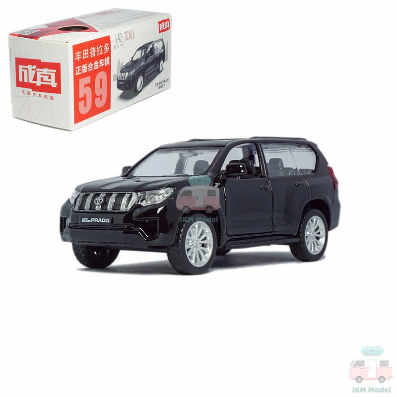 1:42 Toyota Prado Model Car Alloy Diecast Toy Vehicle Collection Kids Gift Black