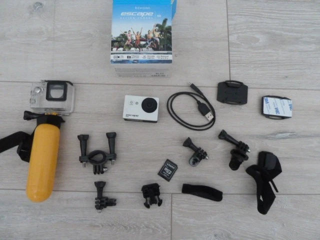 Kitvision Escape HD5 HD 720p Action Camera Waterproof with accessories