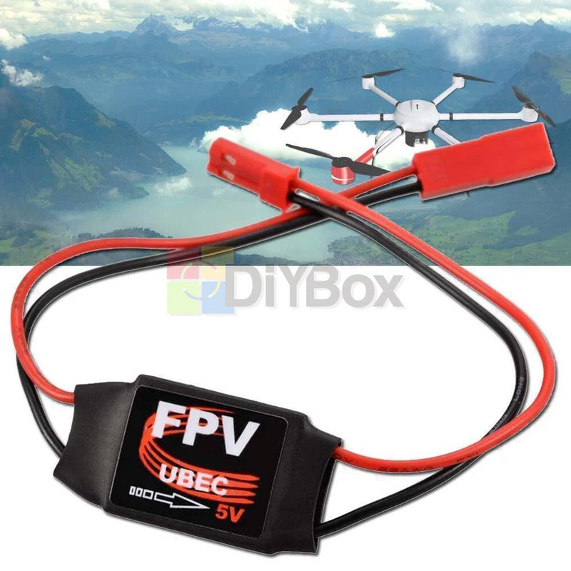 FPV UBEC 5V step-down DC converter module with red and black wires