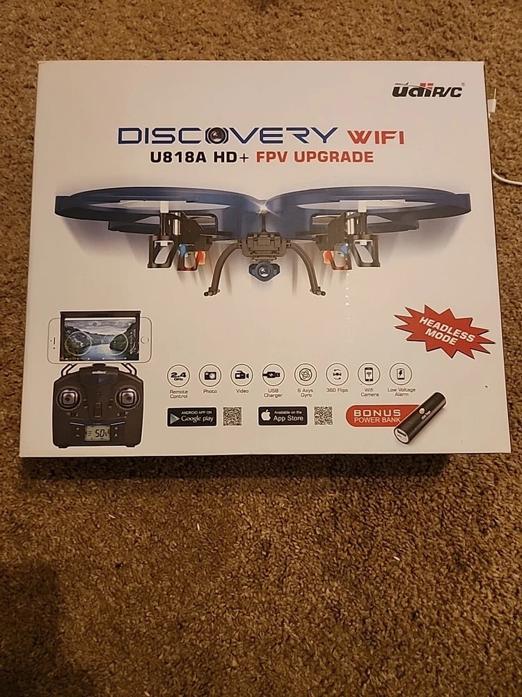 DBPower - U818A HD+FPV - HD Camera QUADCOPTER Drone Distressed Box??