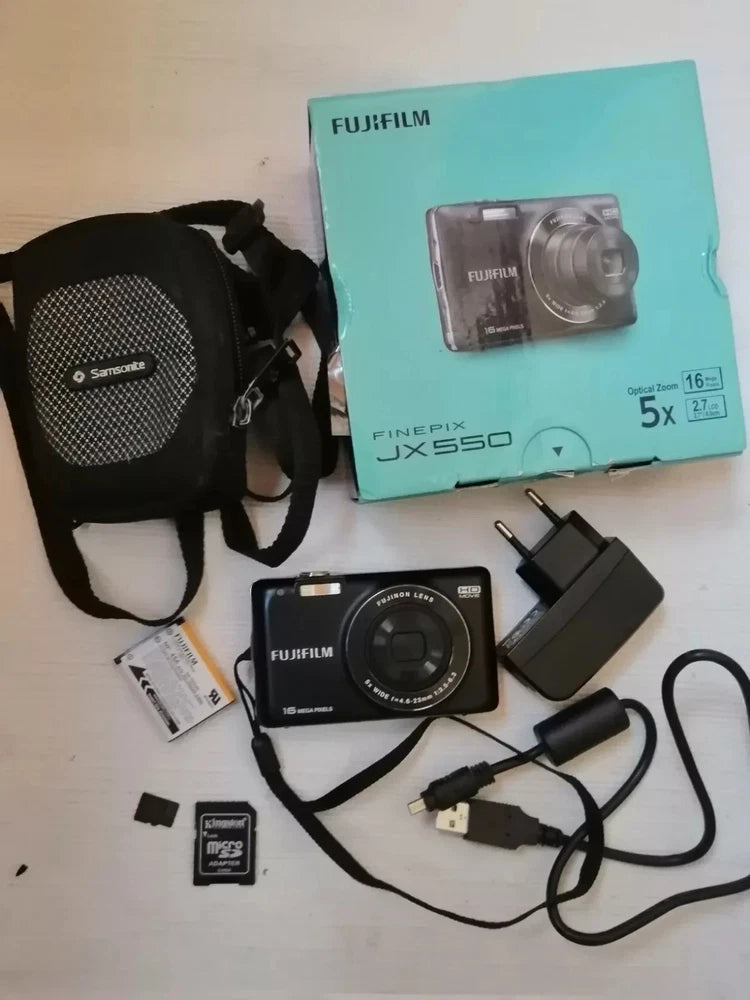 TESTED Fujifilm Finepix JX550 JX 550 16.0MP Zoom Digital Camera Vintage 8GB BOX