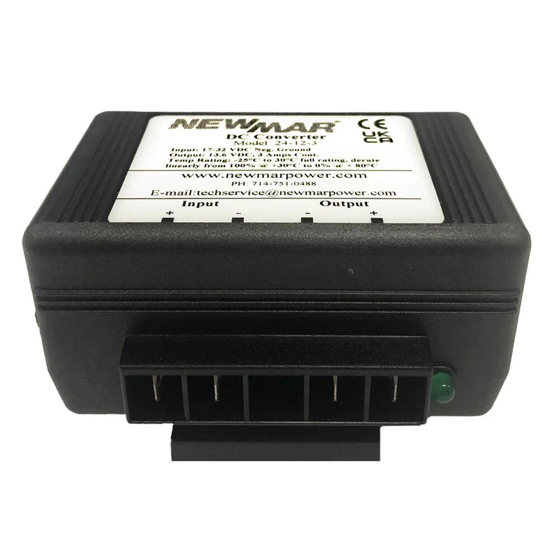 Newmar 24-12-3 DC Converter 17-32VDC In - 13.6V Out @ 3A Marine/Auto/Industrial