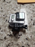 GoPro HERO 3+ Plus action camera in clear waterproof housing with lens and screen