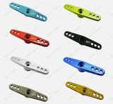 Anodized metal RC servo arm horn, 25T, multiple colors (teal, lime, red, black, blue)