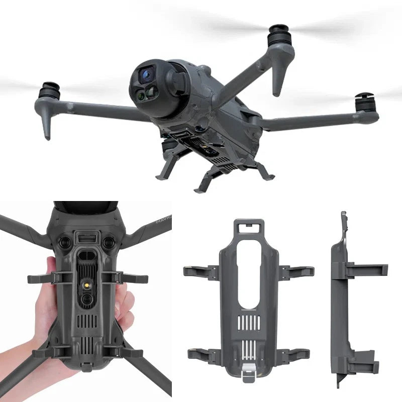 Drone landing gear protection tripod, dark gray bracket with four arms