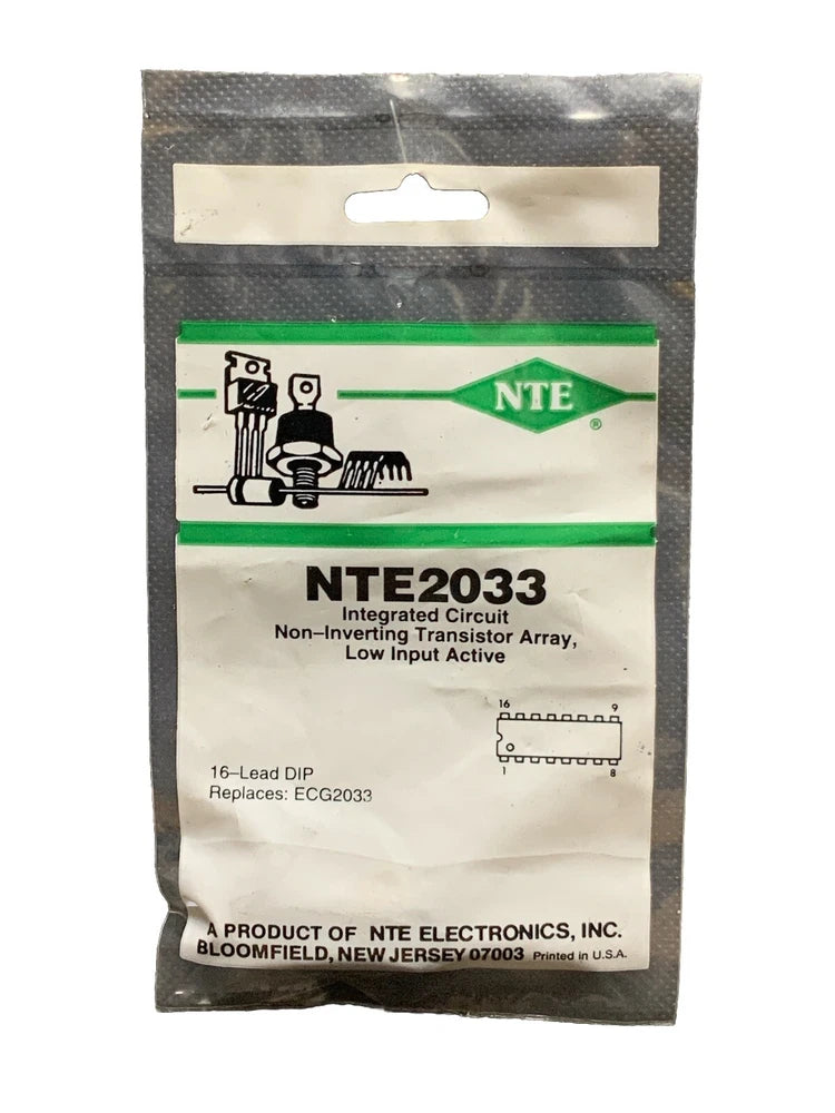 NTE2033 IC Non-Inverting Transistor Array Low Input Active DIP16 ECG2033