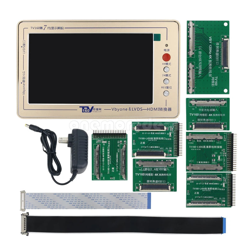 TV160 7th Gen Mainboard Tester Tool LCD Display Vbyone LVDS to HDMI Converter