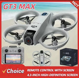 RC drone with dual cameras and 4.3 in remote screen