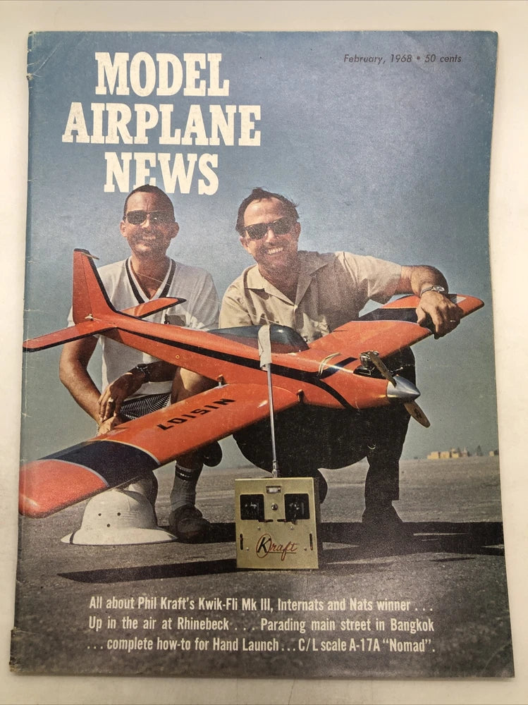 MODEL AIRPLANE NEWS Magazine February 1968 Hobby