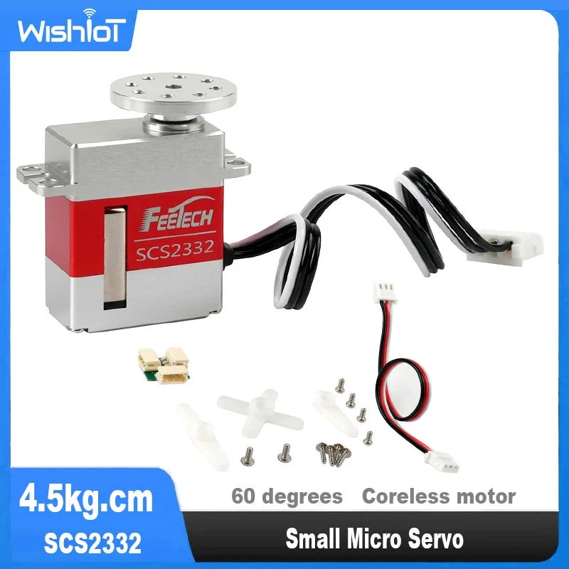 4.5kg Micro Servo SCS2332 7.4V Locked-rotor Serial Bus Smart RC Servo for Glider