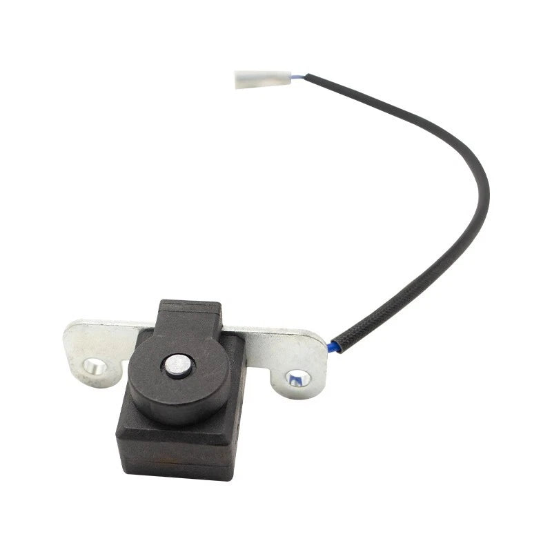 Black drone trigger switch accessory with mounting bracket and wire lead